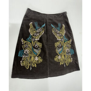 Ben Sherman Womens Skirt Size XS Brown Floral Skirt NWTs